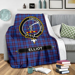 Elliot Tartan Crest Blanket - 3 Sizes