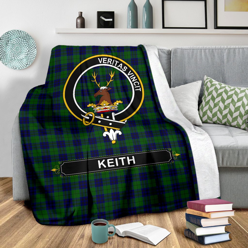 Keith Tartan Crest Blanket - 3 Sizes