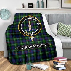 Kirkpatrick Family Tartan Crest Blankets