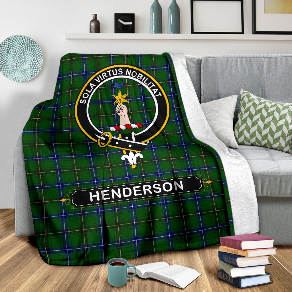 Henderson (MacKendrick) Family Tartan Crest Blankets