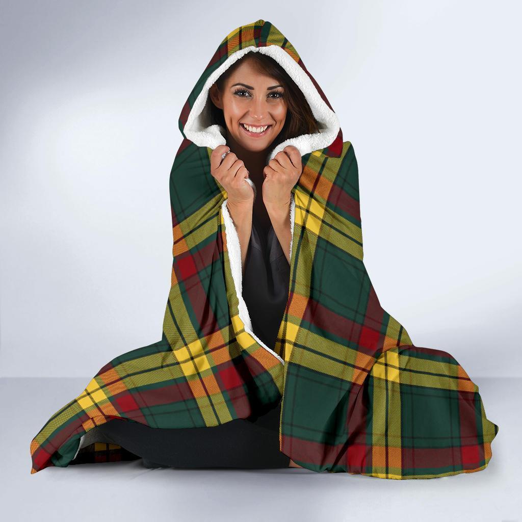 MacMillan Family Tartan Crest Hooded Blanket