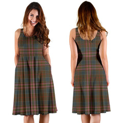 Kennedy Weathered Tartan Midi Dress