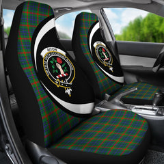 Aiton Tartan Crest Circle Style Car Seat Cover