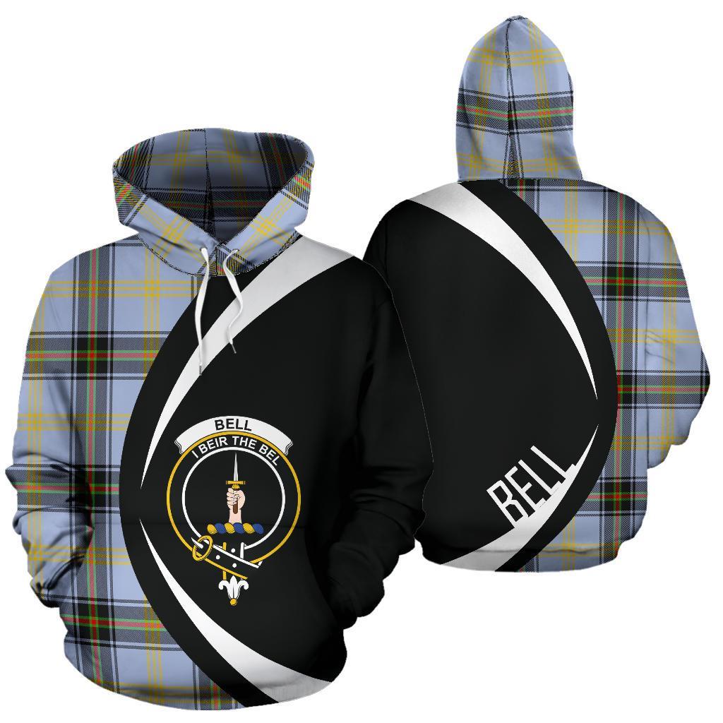 Bell of the Borders Tartan Crest Hoodie - Circle Style