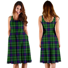 Duncan Modern Tartan Midi Dress