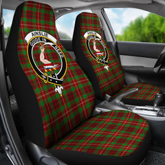 Ainslie Family Tartan Crest Car Seat Cover
