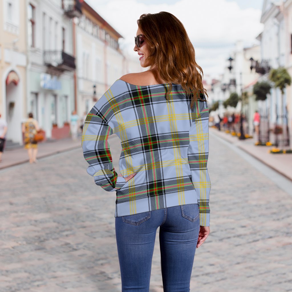 Bell of the Borders Tartan Off Shoulder Sweater