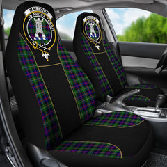 Malcolm (MacCallum) Tartan Crest Car Seat Cover Special Version