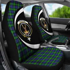 Gordon Modern Tartan Crest Car Seat Cover