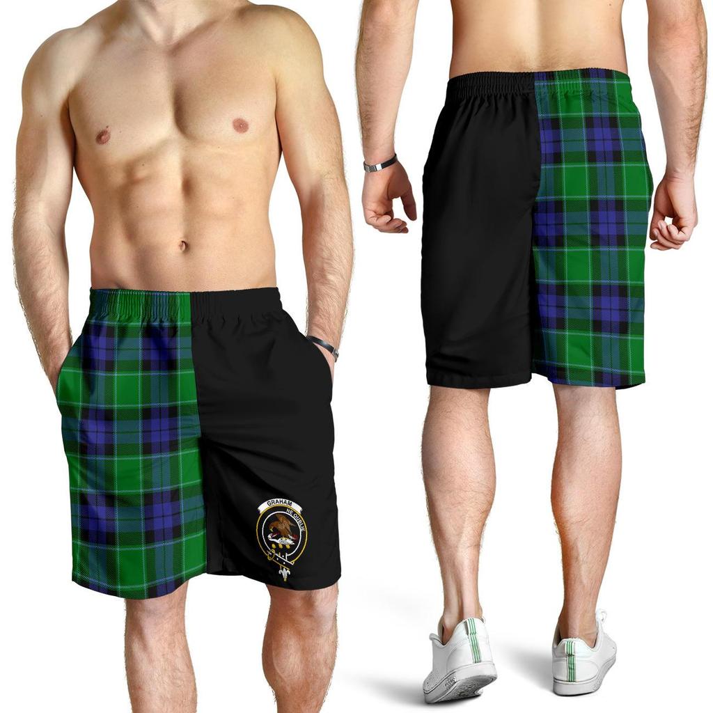 Graham of Menteith Modern Tartan Crest Short For Men - Haft Style