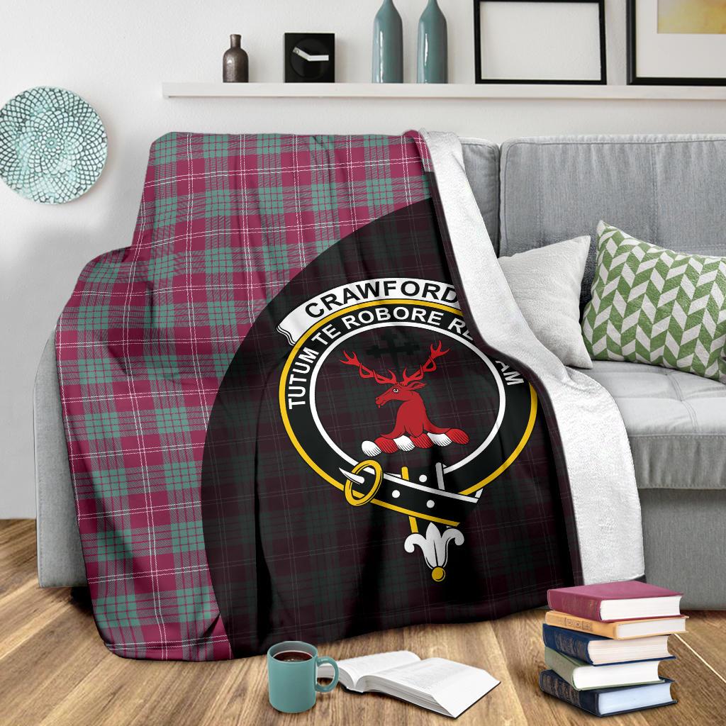 Crawford Ancient Tartan Crest Blanket - 3 Sizes