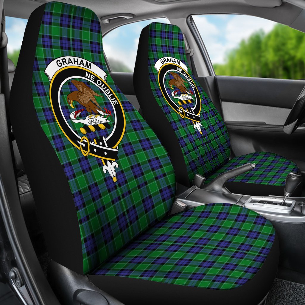 Graham of Menteith Modern Tartan Crest Car Seat Cover