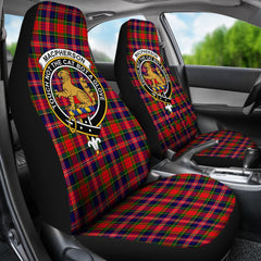 Macpherson Tartan Crest Car Seat Cover