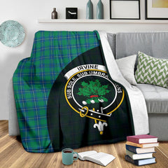 Irvine Ancient Tartan Crest Blanket Wave Style