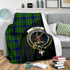 Rollo Modern Tartan Crest Blanket Wave Style