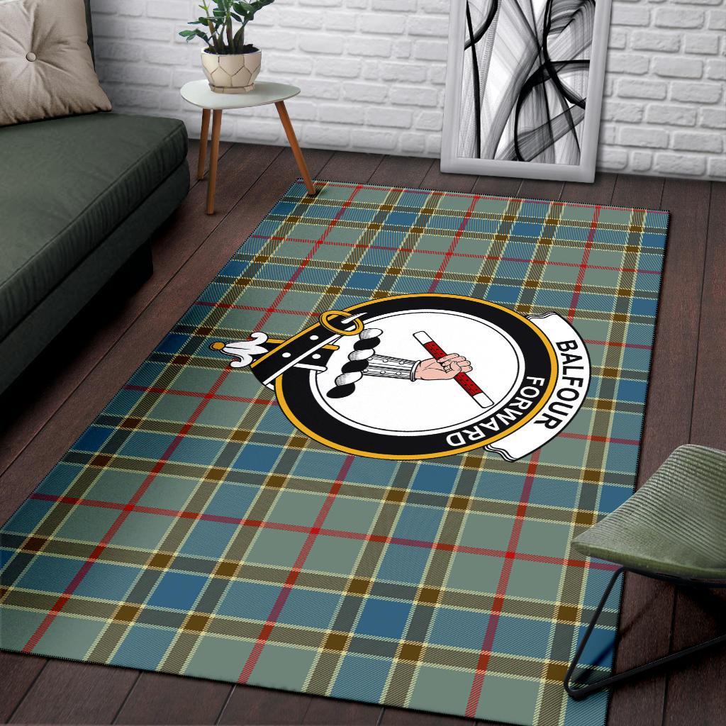 Balfour Tartan Crest Area Rug