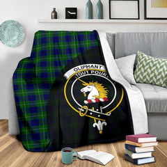 Oliphant Modern Tartan Crest Blanket Wave Style