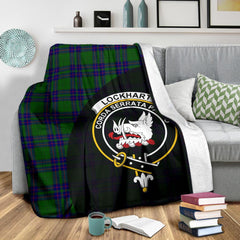 Lockhart Modern Tartan Crest Blanket Wave Style