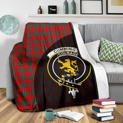 Cumming Modern Tartan Crest Blanket Wave Style