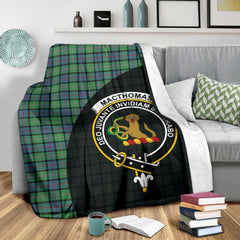 MacThomas Ancient Tartan Crest Blanket Wave Style