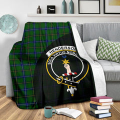 Henderson Modern Tartan Crest Blanket Wave Style