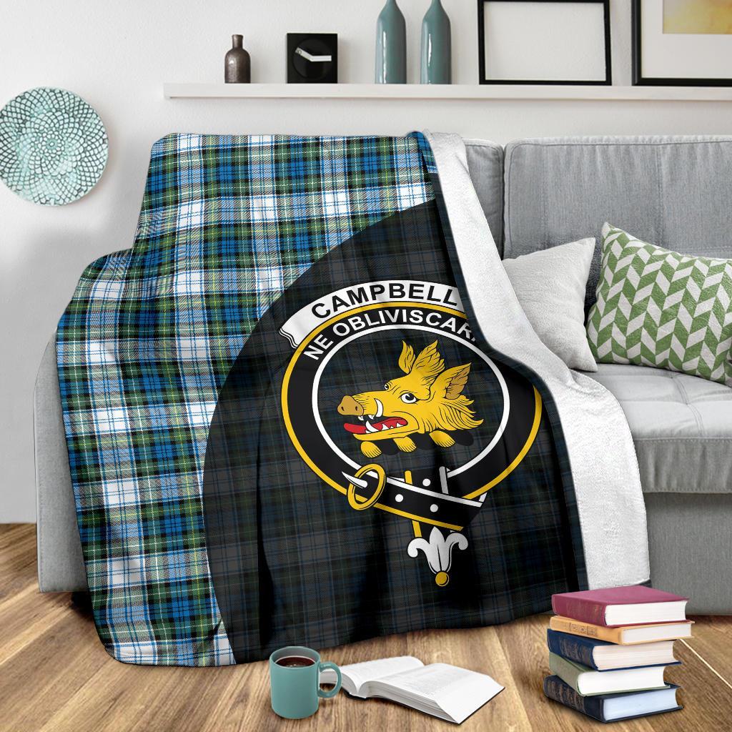 Campbell Dress Ancient Tartan Crest Blanket Wave Style