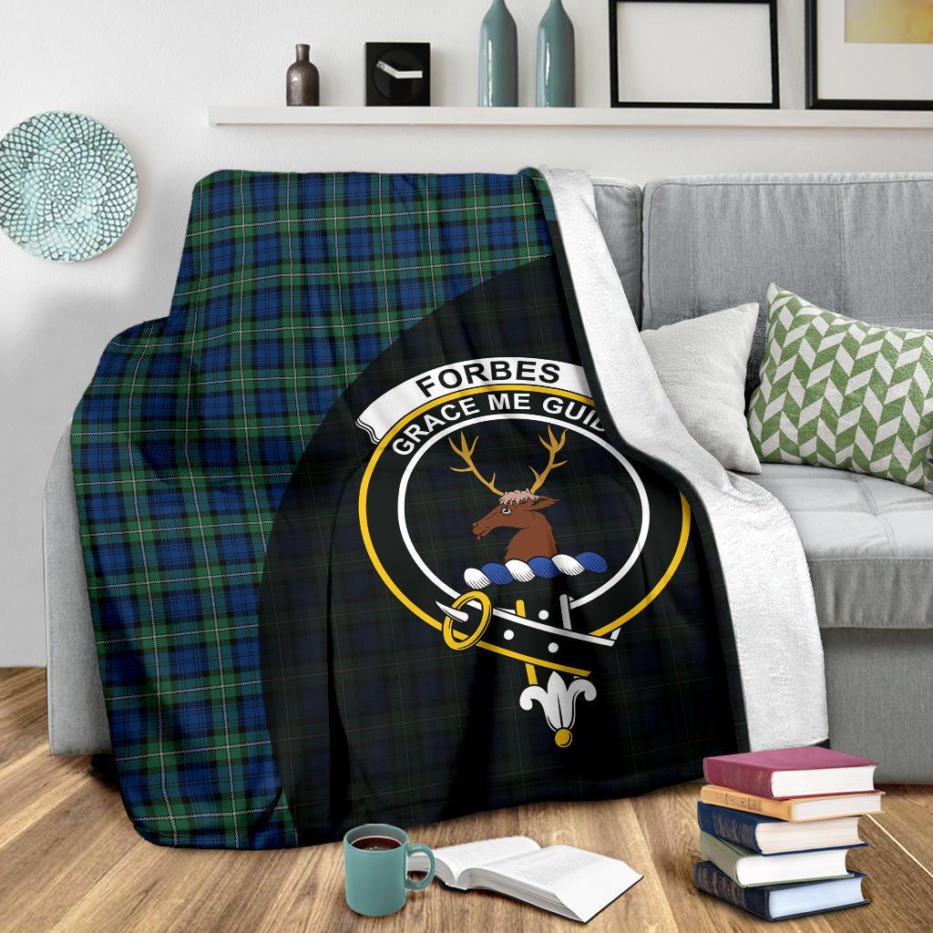 Forbes Ancient Tartan Crest Blanket Wave Style