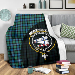 Galbraith Ancient Tartan Crest Blanket Wave Style