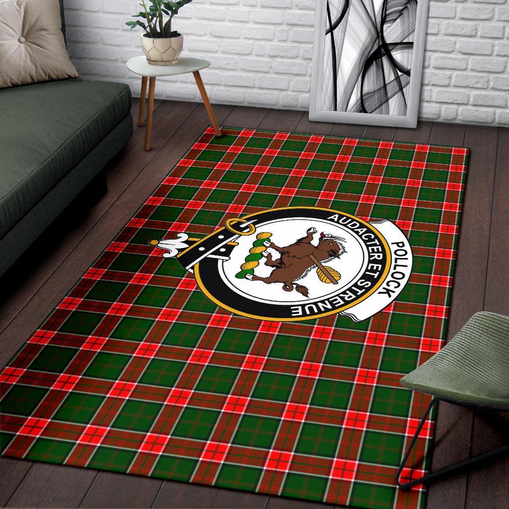 Pollock Tartan Crest Area Rug