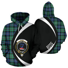 Rose Hunting Ancient Tartan Crest Hoodie - Circle Style