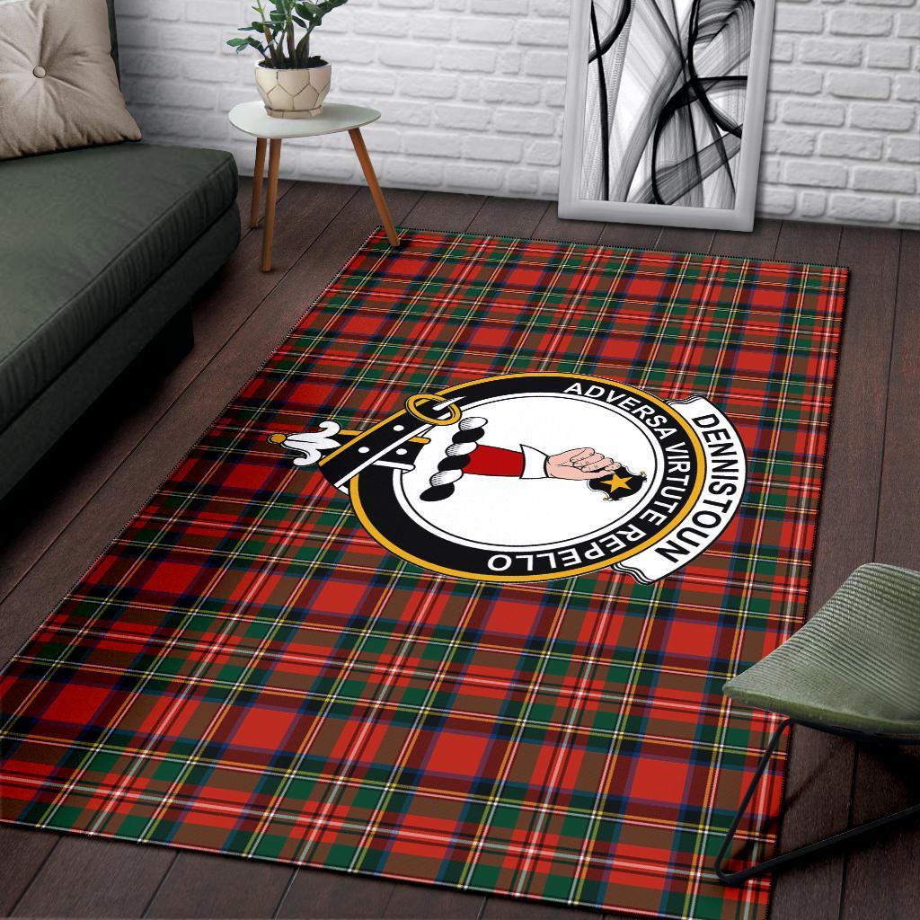 Dennistoun Tartan Crest Area Rug