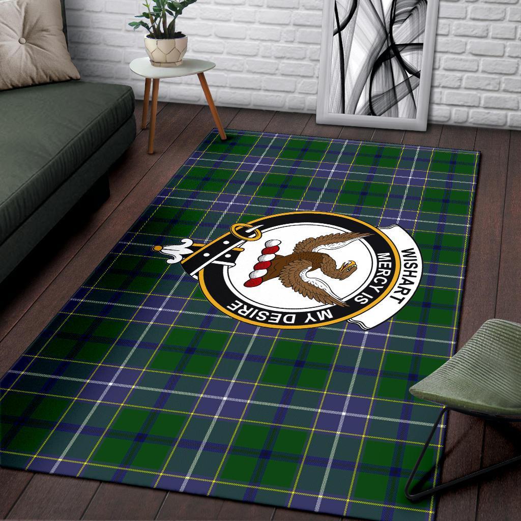 Wishart Tartan Crest Area Rug