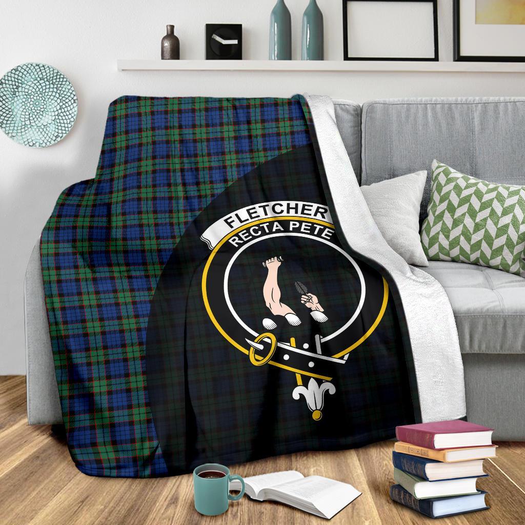 Fletcher Ancient Tartan Crest Blanket Wave Style