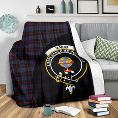 Nairn Tartan Crest Blanket Wave Style