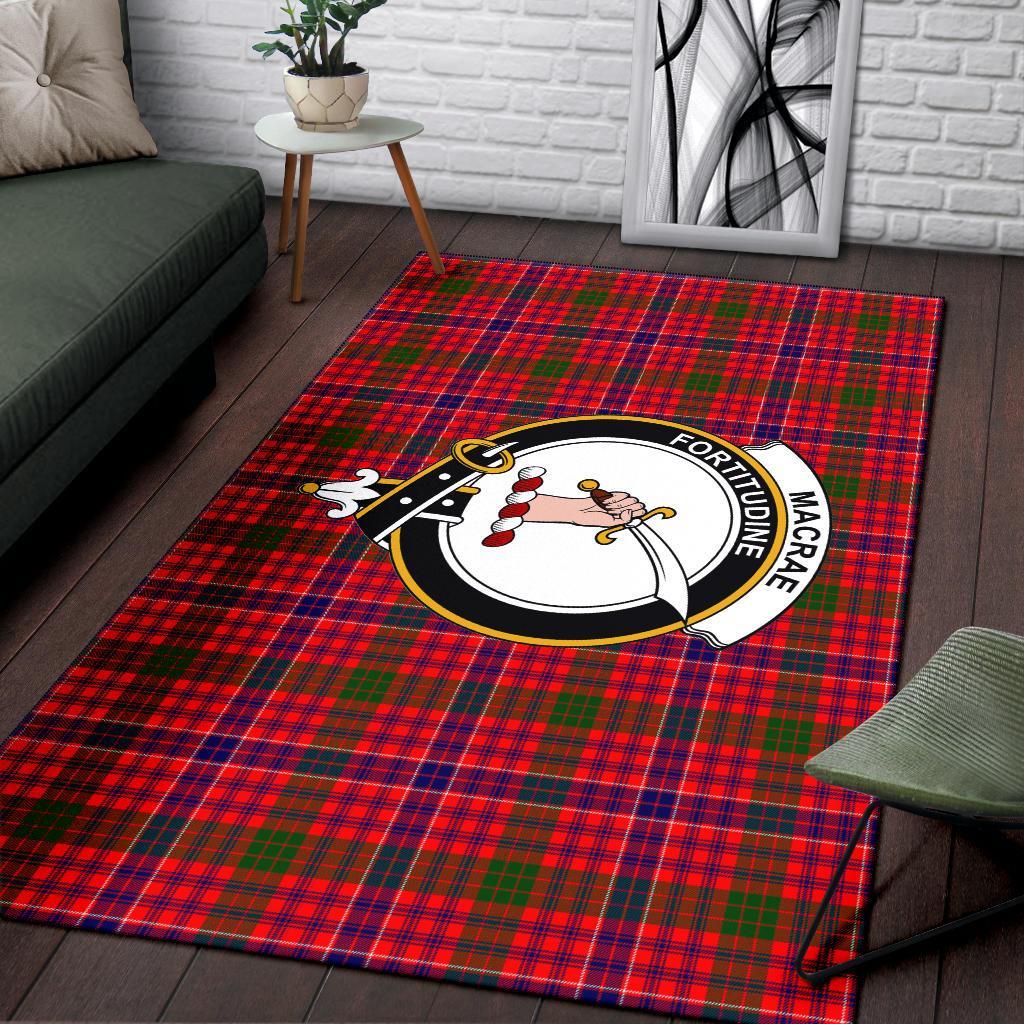 MacRae Tartan Crest Area Rug