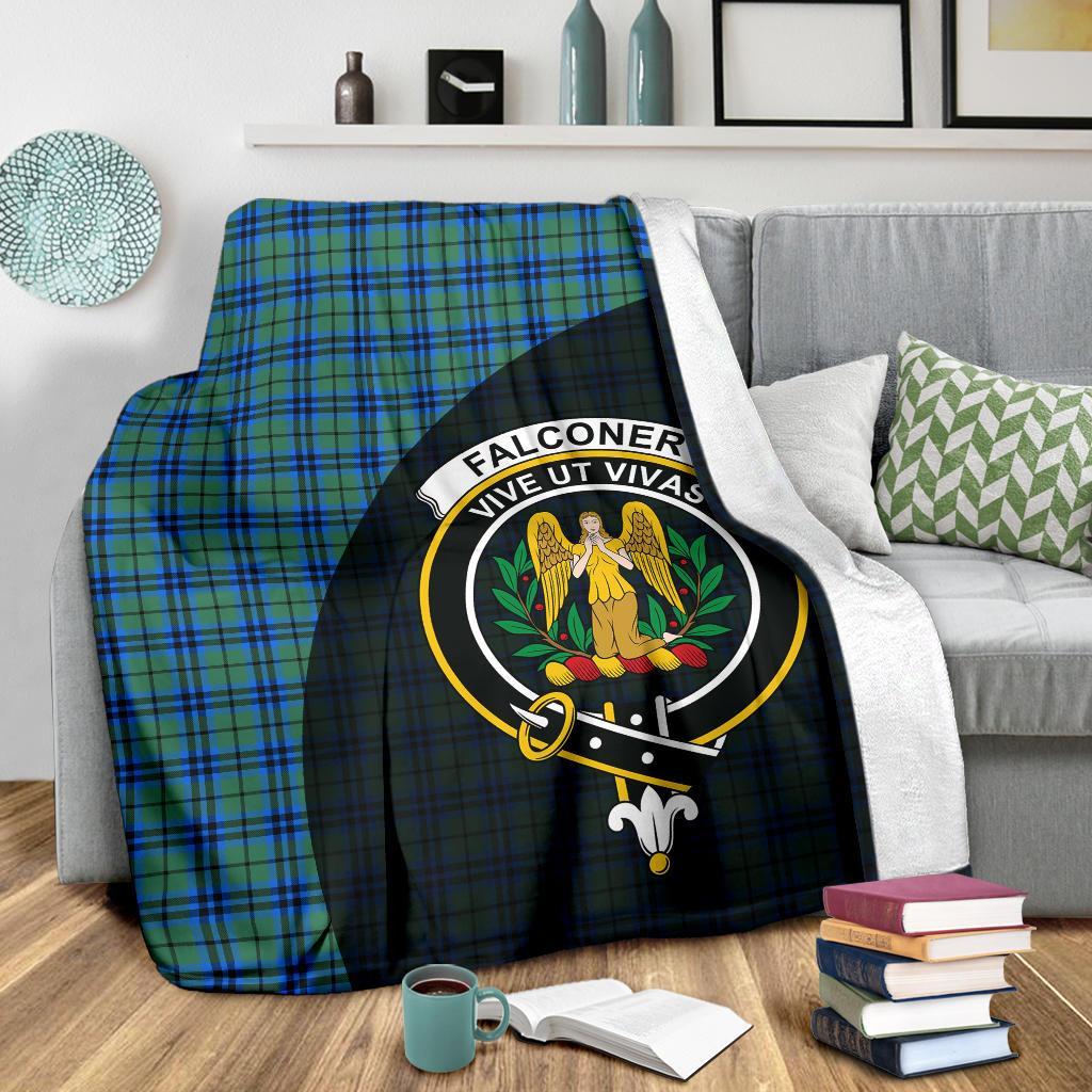 Falconer Tartan Crest Blanket Wave Style