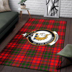 Stewart (Of Appin) Tartan Crest Area Rug