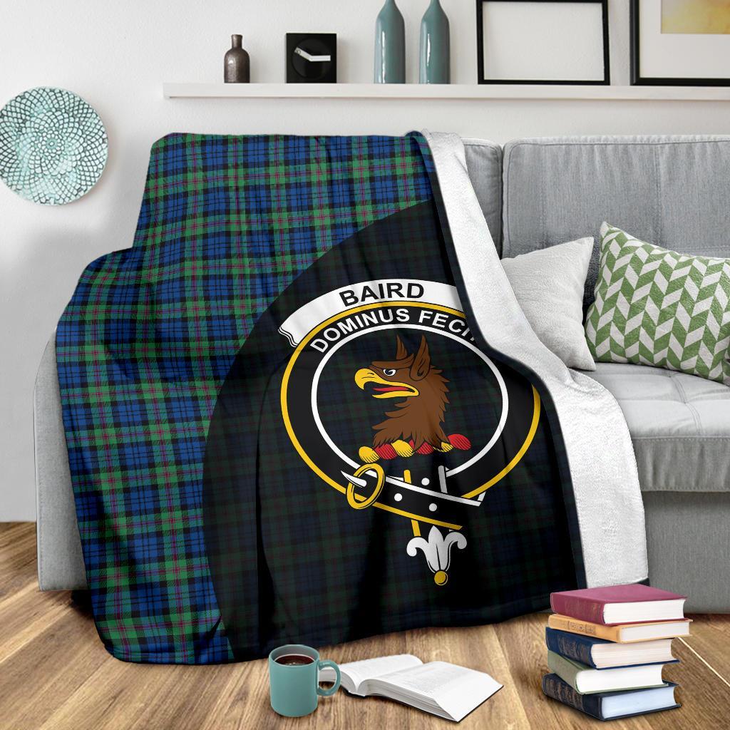 Baird Ancient Tartan Crest Blanket Wave Style