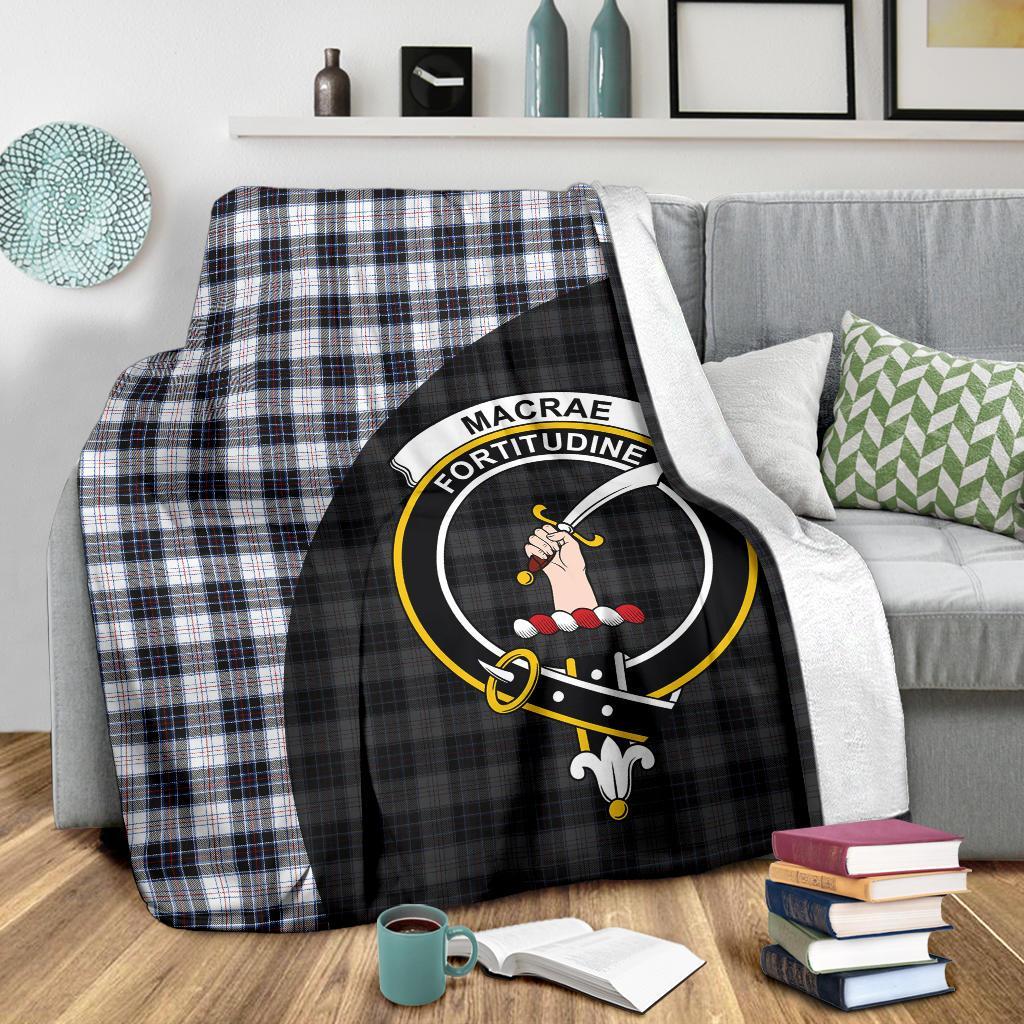 MacRae Dress Modern Tartan Crest Blanket Wave Style