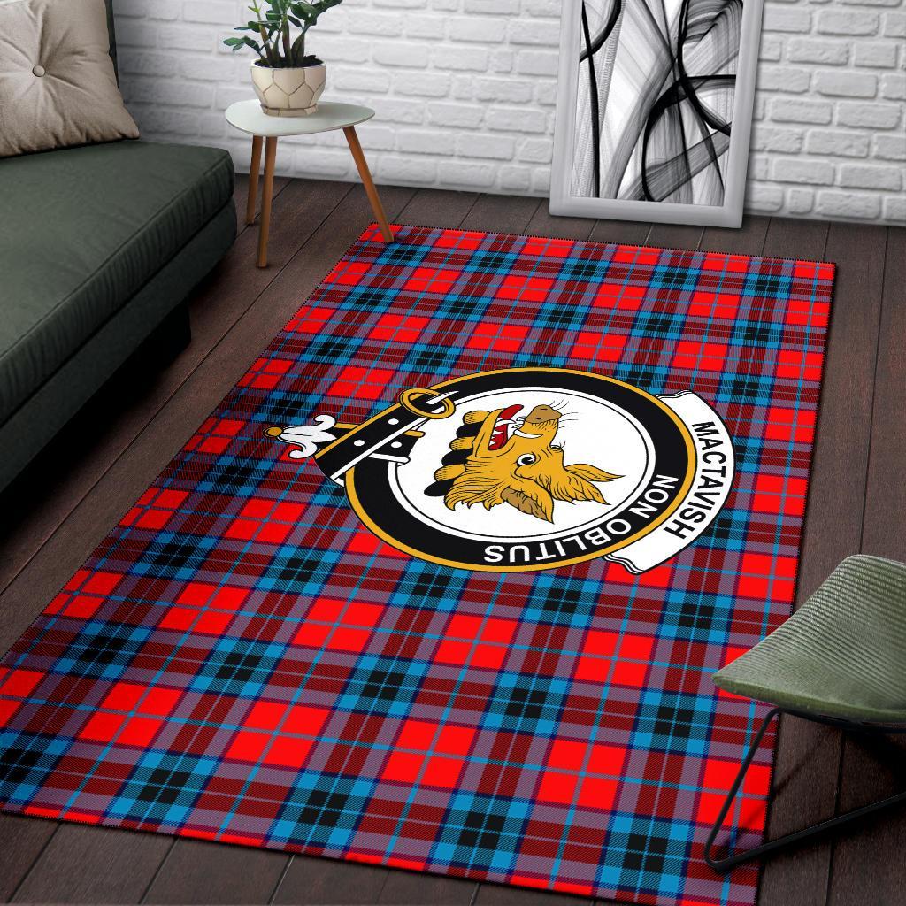 MacTavish Tartan Crest Area Rug