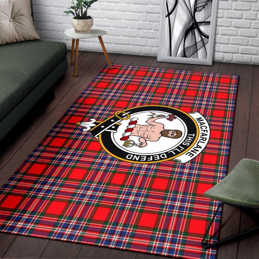 Macfarlane Tartan Crest Area Rug