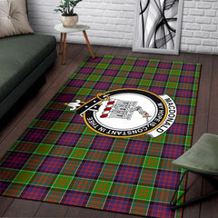 Macdonald (Clan Ranald) Tartan Crest Area Rug