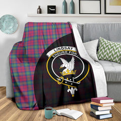 Lindsay Ancient Tartan Crest Blanket Wave Style