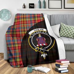 Ogilvie of Airlie Ancient Tartan Crest Blanket Wave Style