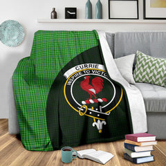 Currie Tartan Crest Blanket Wave Style