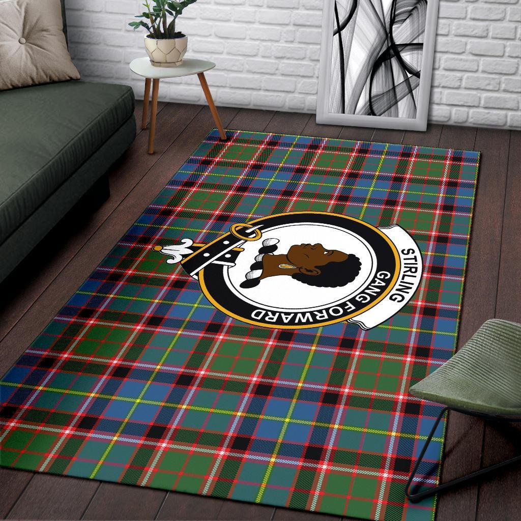 Stirling (Of Keir) Tartan Crest Area Rug