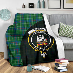 Duncan Ancient Tartan Crest Blanket Wave Style