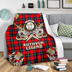 Ruthven Modern Gold Courage Symbol Blanket - SP