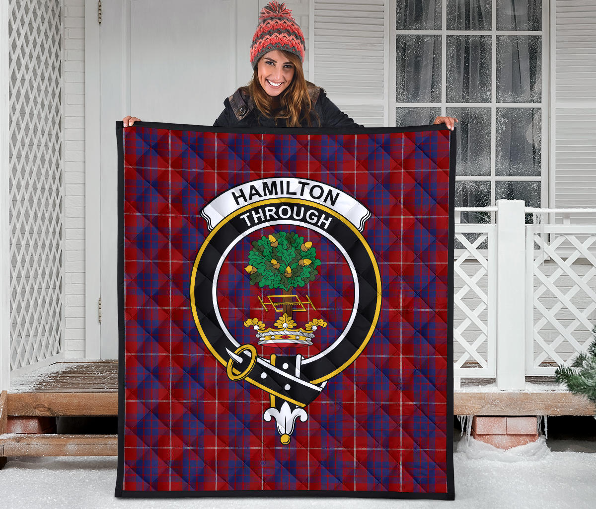 Hamilton Tartan Crest Quilt - SP