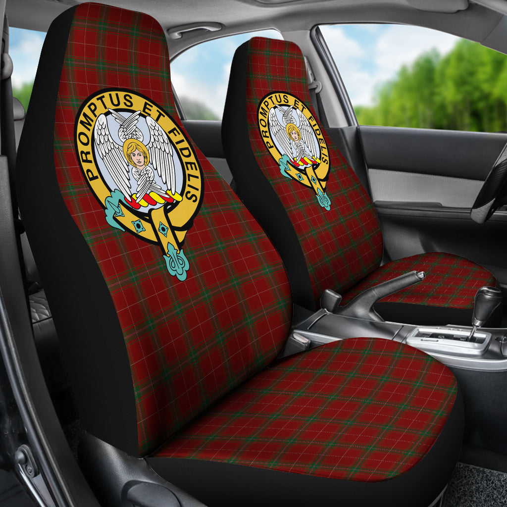 Carruthers Family Tartan Official Crest Car Seat Cover